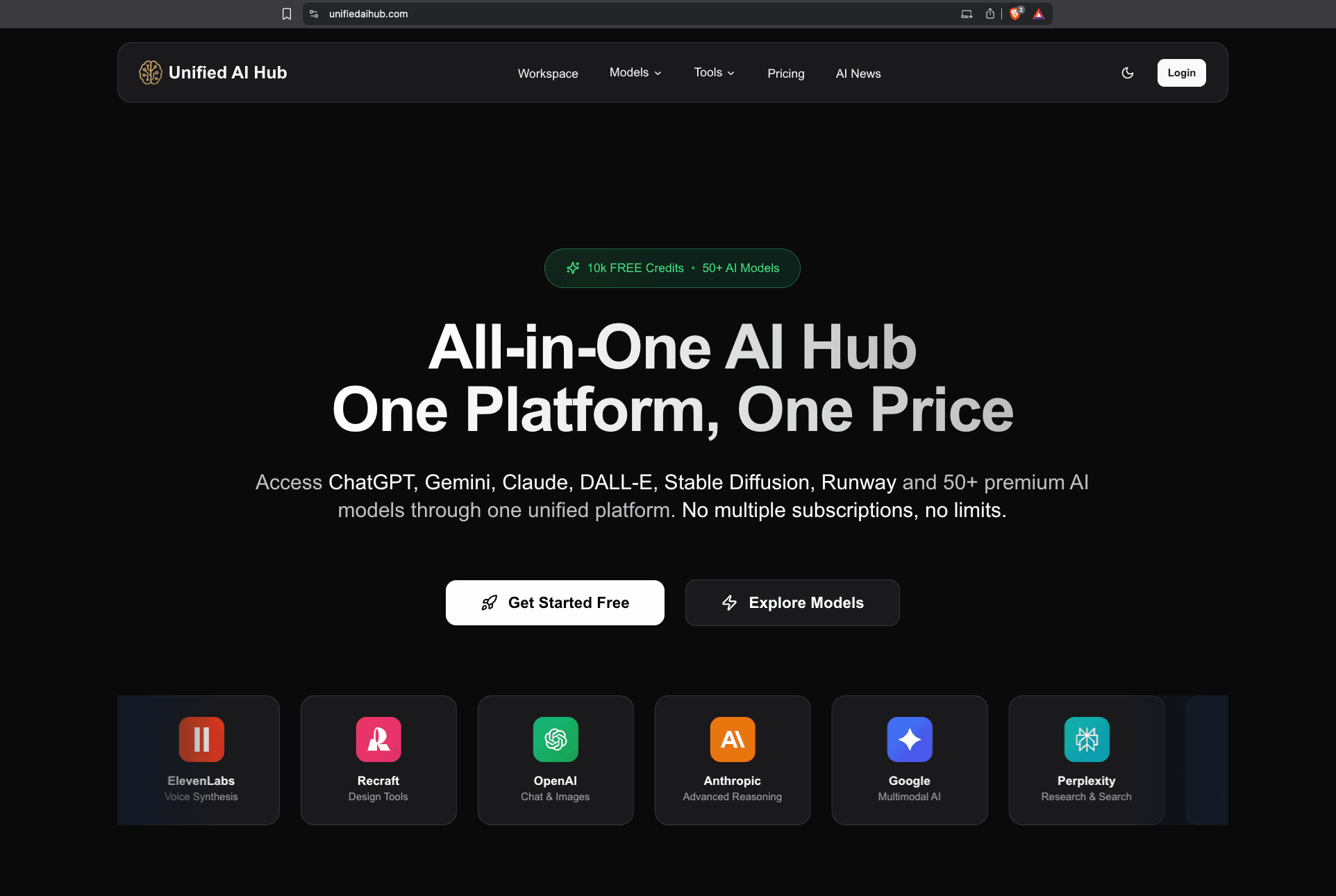 Unified AI Hub - Your All-in-One AI Platform