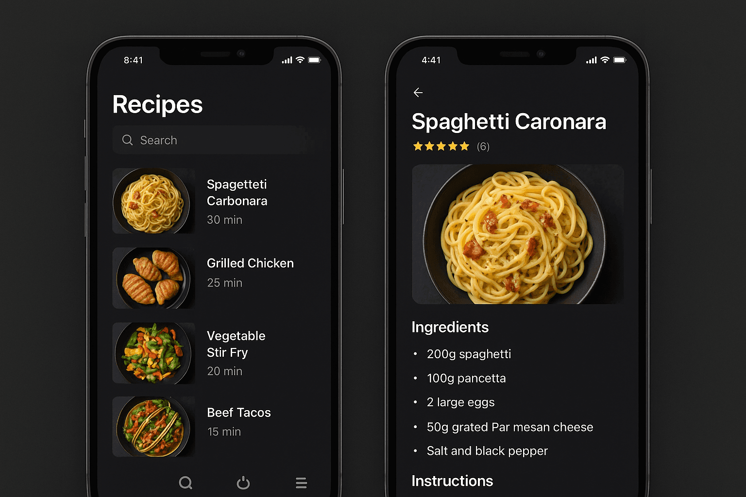 Recipe Mobile Application